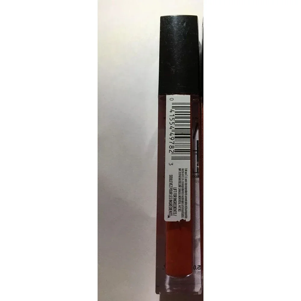 Maybelline Vivid Hot Lacquer Red Lip gloss #70 So Hot . Shine New Lips